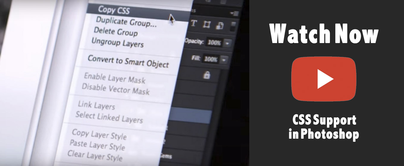 CSS Support in Photoshop