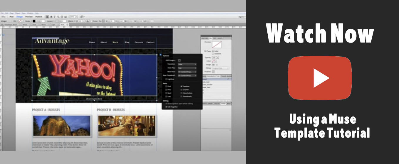 Muse-Themes.com Overview - Using a Muse Template Tutorial